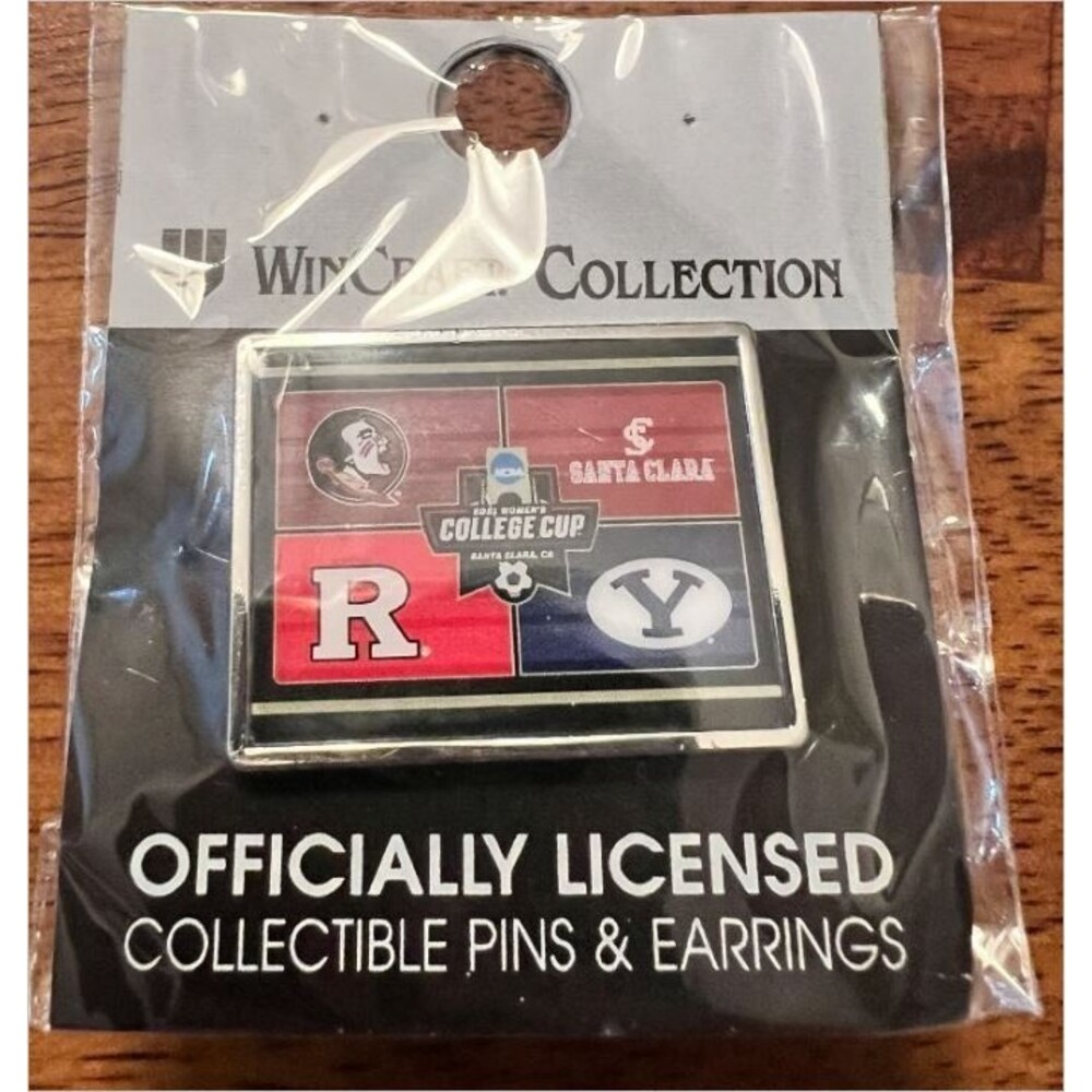2021  Women's  Soccer Championships  Santa Clara,Ca Pin  Fsu,Byu,SC+Rutgers